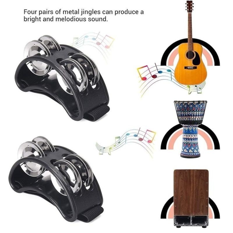 % Rate Olf เครื่องดนตรีเท้า Tambourine Box Drum Kahong Drum Color#现货% Rate Olf เครื่องดนตรีเท้า Tamb