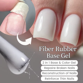 Born Pretty Fiber ฐานยางเจลซ่อมเล็บสําหรับเล็บหัก UV Gel Extension กึ่งถาวร Varish ไฟเบอร์กลาสเล็บเล็บ
