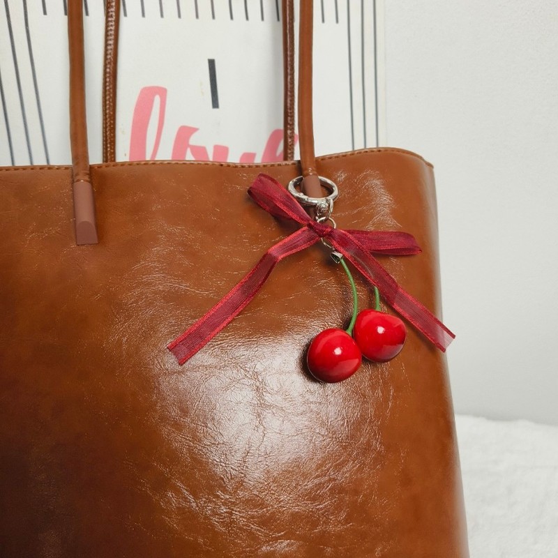 bag_1(BAG2308) พวงกุญแจ-เชอร์รี่โบว์ ที่ห้อยกระเป๋า+ห้อยมือถือ