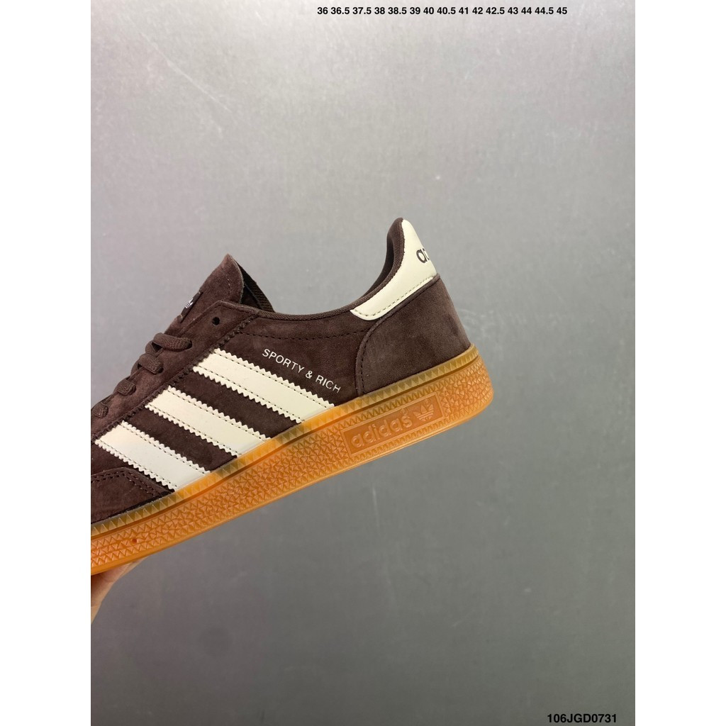 Sporty & Rich x Adidas Originals handball spzl handball athlete Series All-Match รองเท้าผ้าใบกีฬาลำลอง