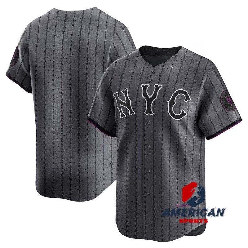 เสื้อเบสบอล New York Mets Graphite 2024 City Connect