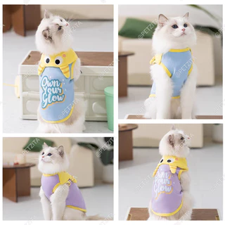 🇹🇭พร้อมส่ง🇹🇭 💟 เสื้อแขนกุดแต่งดีเทลคอปกน่ารัก for pet เสื้อสุนัข หมา แมว สัตว์เลี้ยง