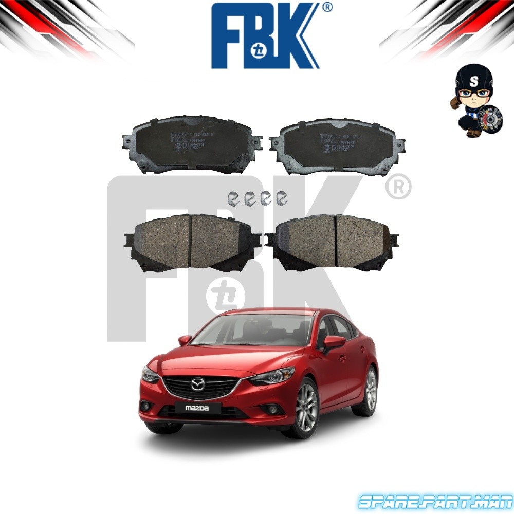ผ้าดิสเบรคหน้า FBK - Mazda 6 GJ GL2 2013-