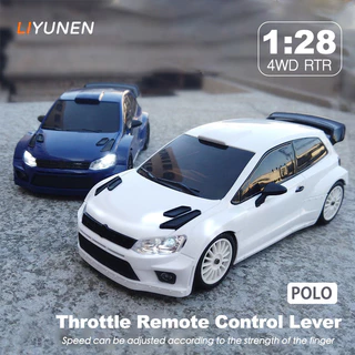 LDR/C 1/28 RTR 4WD RC Drift รถ Servo พวงมาลัย Full Proportional ควบคุม 4x4 รีโมทคอนโทรล Drift Polo รถของเล่นสําหรับชาย