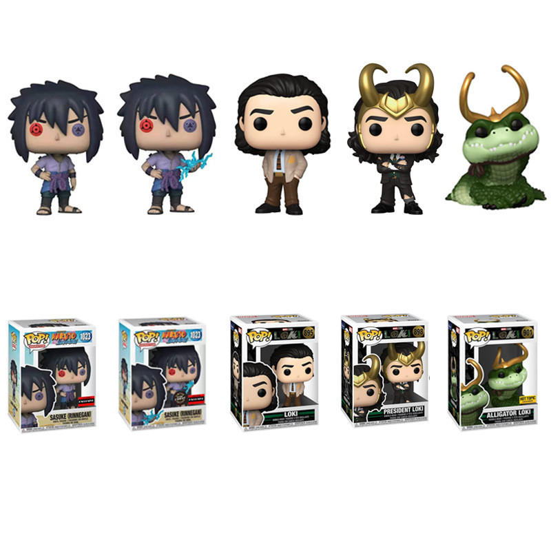 ฟิกเกอร์สินค้า Naruto POP Crown LOKI รุ่นจำกัด Loki Sasuke Loki ฟิกเกอร์จระเข้