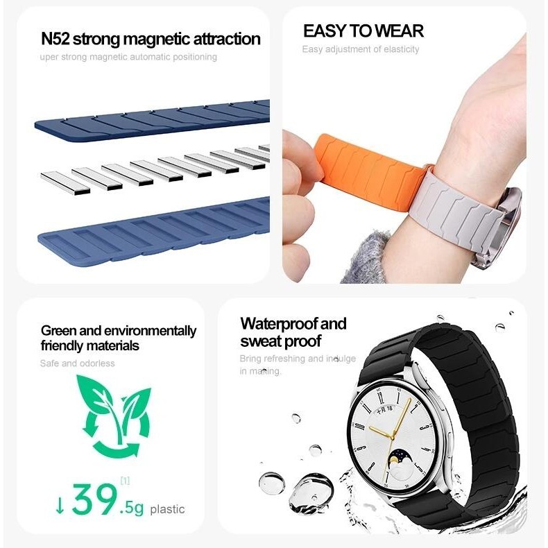 Magnetic Loop Band สําหรับ Kieslect Actor สมาร์ทนาฬิกากีฬาซิลิโคนสําหรับ Kieslect Actor สายนาฬิกาสายรัดข้อมือ Accessorie