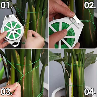 ส่งสินค้าทุกวัน ลวดอเนกประสงค์ 200 เมตร ลวดมัดต้นไม้ gardening tie ใช้งานง่ายสะดวกสบายพร้อมที่ตัดให้ในตัว