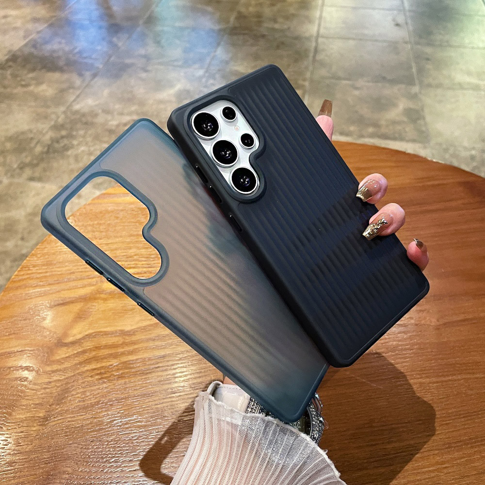 Matte กระเป๋าเดินทางรูปแบบซิลิโคนเคสโทรศัพท์สําหรับ Samsung S25 S23 S22 S24 S21 Plus S25 Ultra กันกระแทกปกหลัง