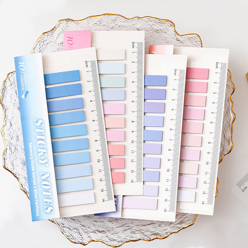 200แผ่นกระชับหน่วยความจําnode Series Sticky Notes Student Label Tag Pad