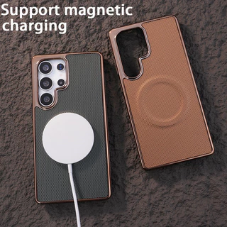 เคสแม่เหล็กกระจายความร้อนสําหรับ Samsung Galaxy S26 S25 S24 S23 S22 Ultra Plus FE กรอบไฟฟ้าฝาครอบ