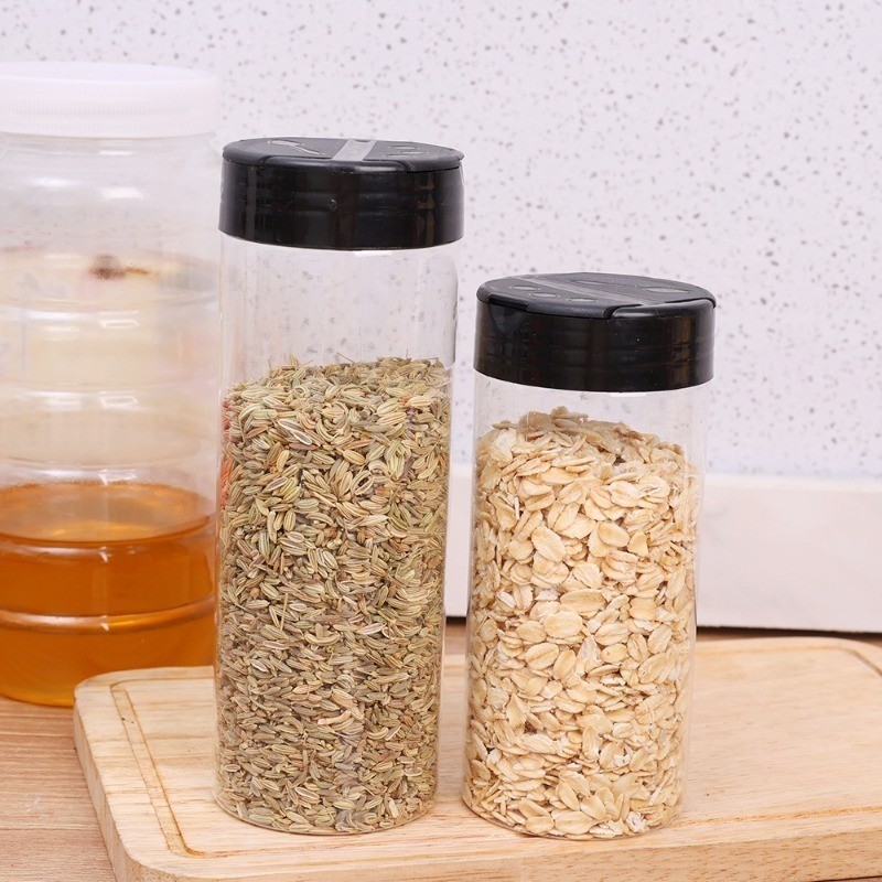 ขวดเครื่องเทศป้องกันการรั่วพร้อมฝาปิดพลิกคู่ | ออกแบบซ้อนได้ & การวัดที่ชัดเจน | ตัวเลือกขนาด 100 มล.-300 มล. 5 ขนาด - รูปที่ 2