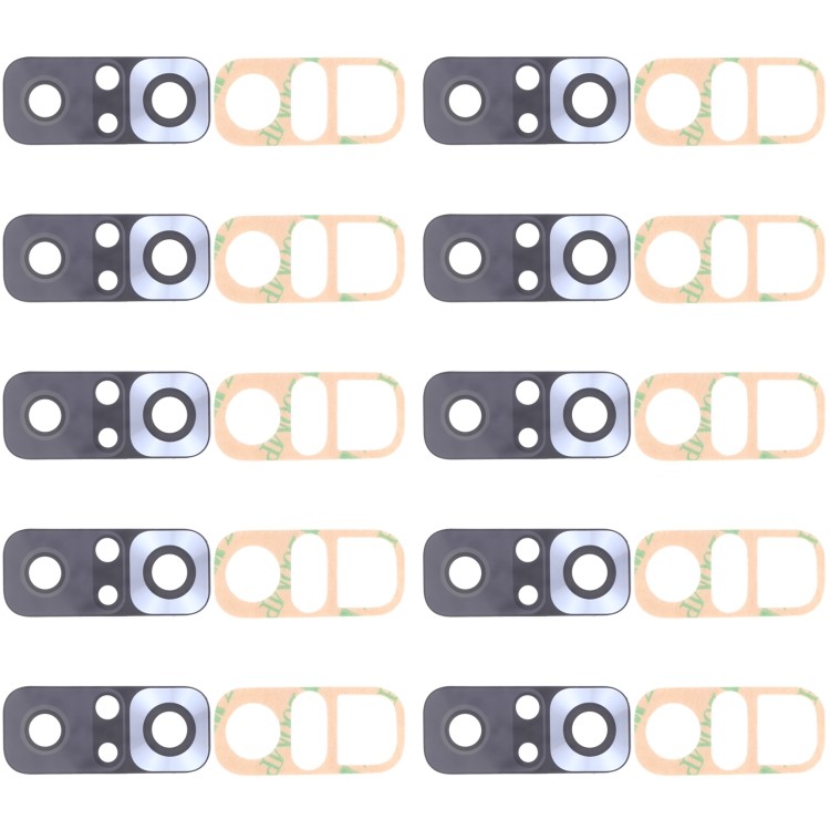 10 ชิ้นเลนส์กล้องด้านหลังสําหรับ Xiaomi Redmi Note 10 Pro (อินเดีย) / Redmi Note 10 Pro Max / Redmi 