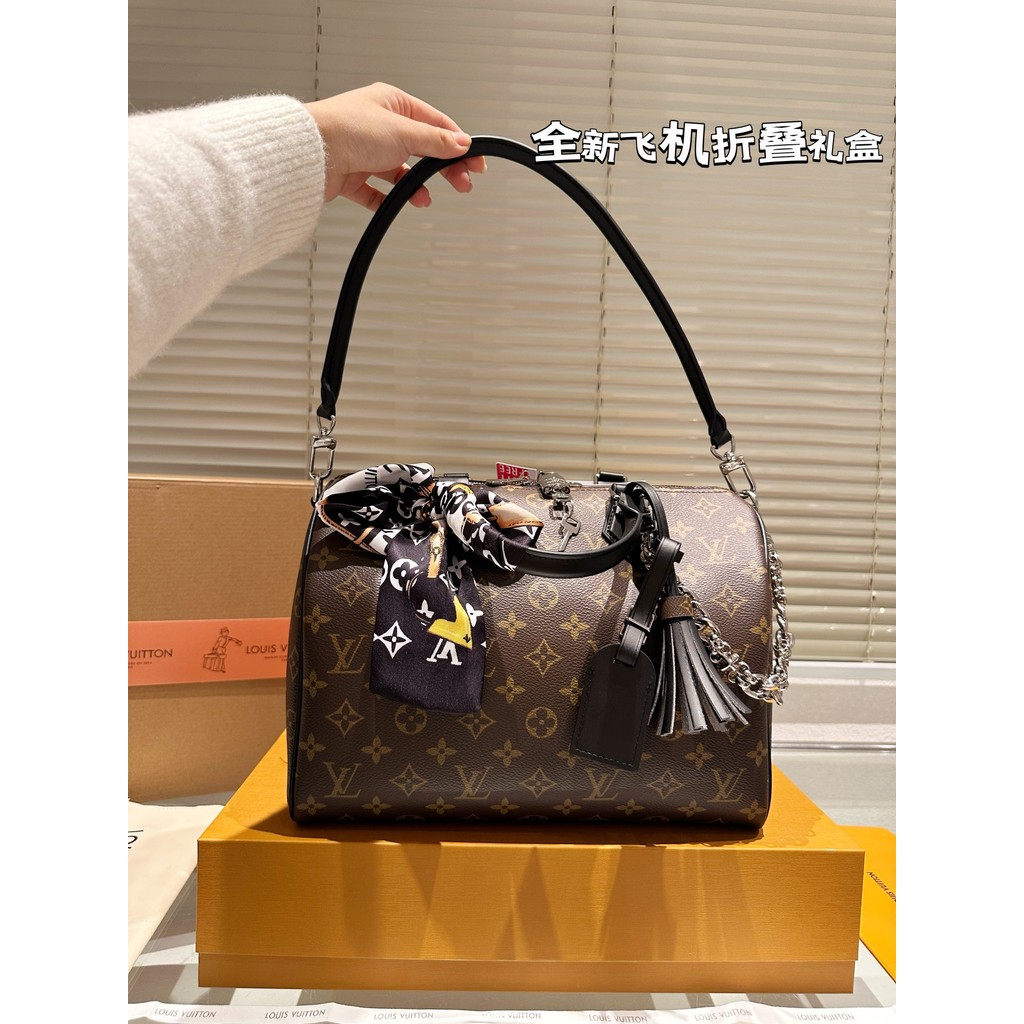 New speedy 30cm กระเป๋าสะพายไหล่ผู้หญิง กระเป๋าสะพายข้าง ช้อปปิ้งแฟชั่น (พร้อมกล่อง)