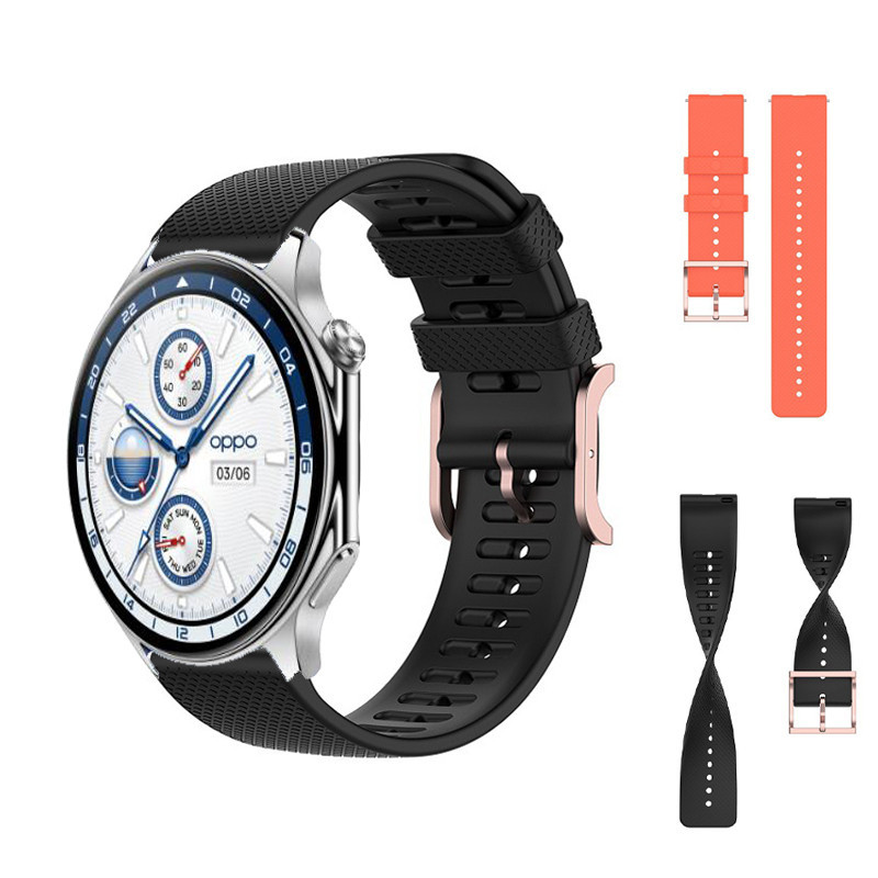 สายนาฬิกาข้อมือซิลิโคน แบบนิ่ม สําหรับ OPPO Watch X Smart Watch OnePlus Watch 2