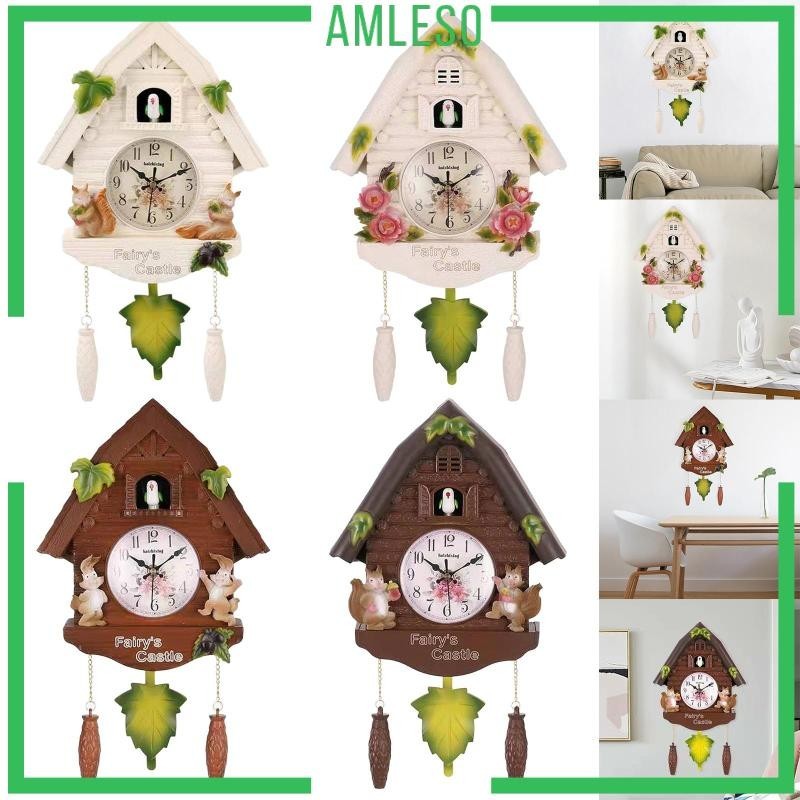 [Amleso] นาฬิกาแขวนผนัง รูปตัวเลขอาหรับ 3D สไตล์คลาสสิก