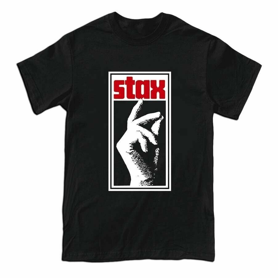 เสื้อยืดโลโก้เพลง Stax Records R&B Blues Soul