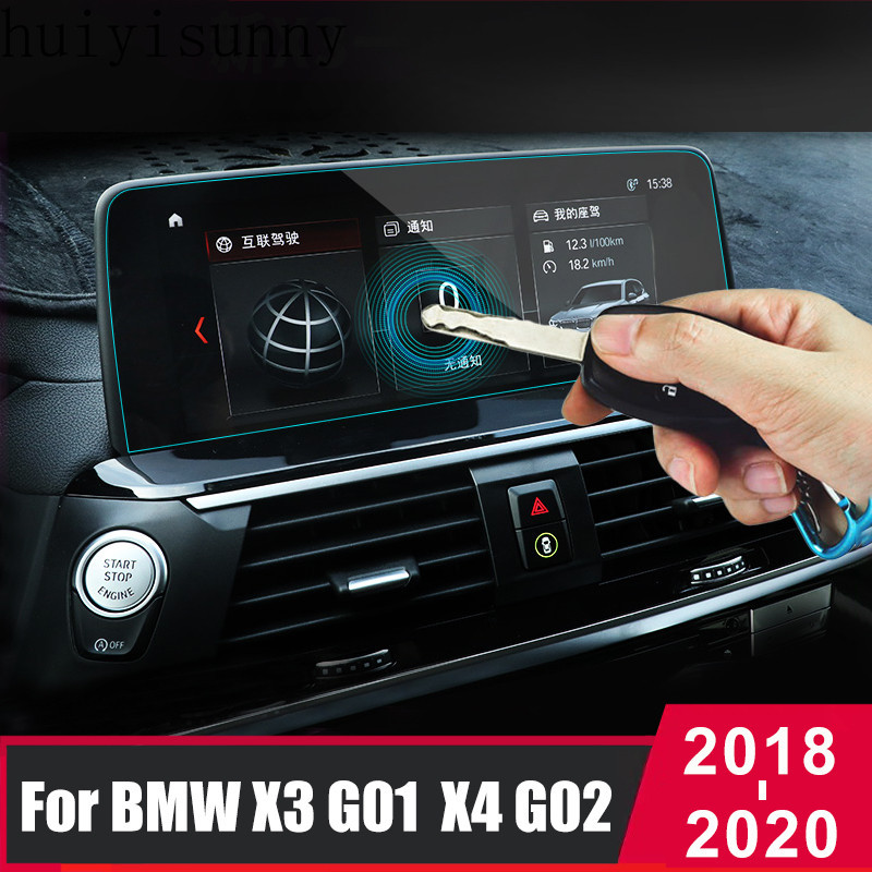 Hys ฟิล์มกระจกนิรภัยกันรอยหน้าจอรถยนต์ สําหรับ BMW X3 X4 G01 G02 2018 2019 2020
