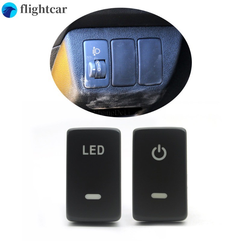 (FT) ปุ่มกดสวิตช์เซนเซอร์เรดาร์ เปิดปิดไฟ LED อุปกรณ์เสริม สําหรับ Honda Fit STREAM City Accord 8 2008-2013