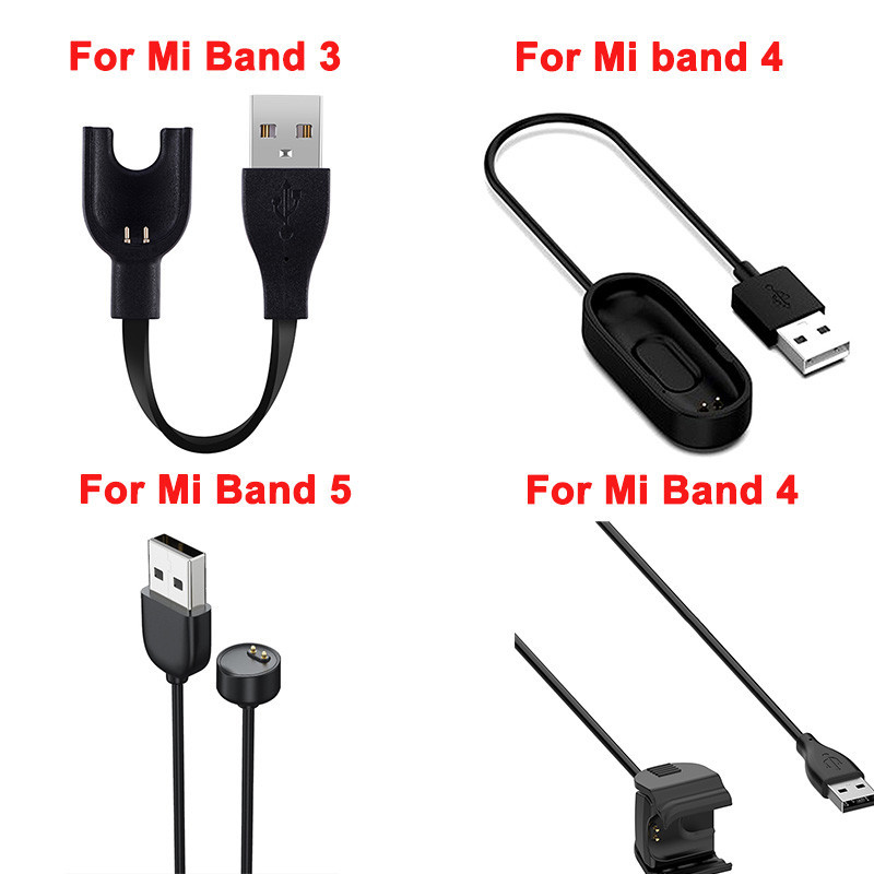 อะแดปเตอร์สายชาร์จ USB แบบเปลี่ยน สําหรับ Xiaomi Mi Band 3 4 2 Mi Band 4 Xiaomi MiBand 3 Smart Band