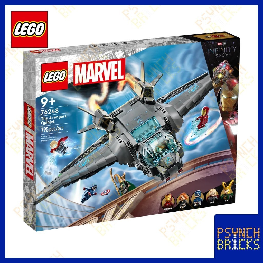 (ของแท้-พร้อมส่ง) LEGO Marvel 76248 The Avengers Quinjet