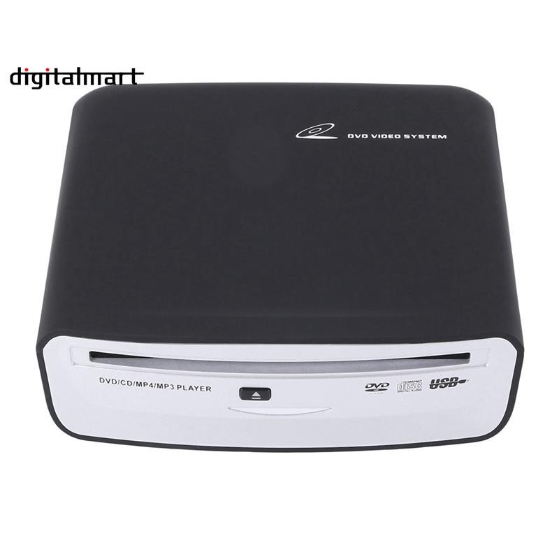 [digitalmart] กล่องเครื่องเล่น CD DVD วิทยุภายนอกรถยนต์ USB สีดํา สําหรับเครื่องเล่น Android