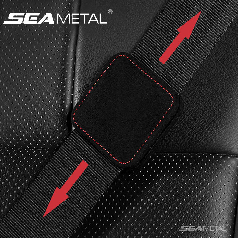 Seametal คลิปหนีบเข็มขัดนิรภัย แบบแม่เหล็ก ปรับได้ สําหรับรถยนต์