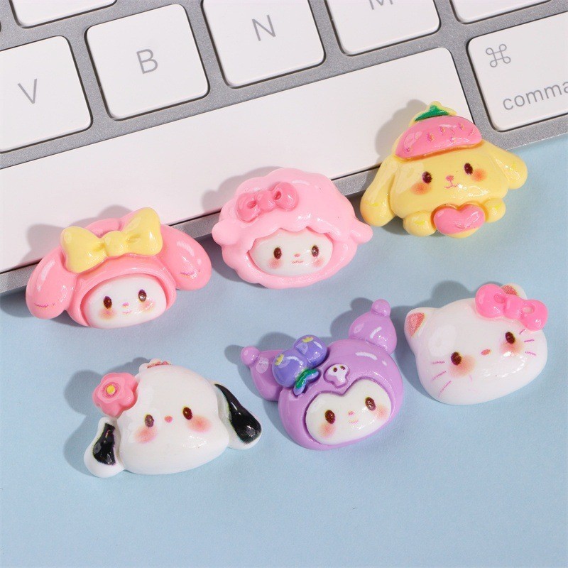 เชือกผูกรองเท้า แบบเรซิ่น แฮนด์เมด ลายการ์ตูน แวววาว diy อุปกรณ์เสริม ขายส่ง