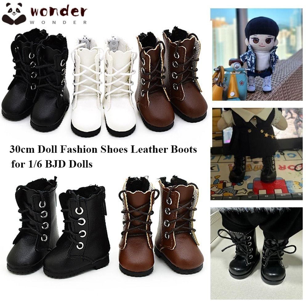 Wonder รองเท้าบูทยาวถึงเข่า 3 สี สําหรับตุ๊กตา 1/6BJD 1 คู่