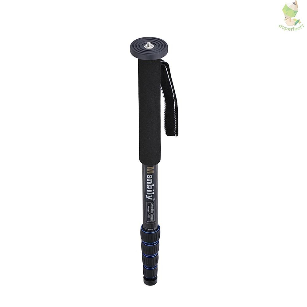 ไม้เท้าคาร์บอนไฟเบอร์ น้ําหนักเบา 5 ส่วน สําหรับกล้อง DSLR Canon Pentax Olympus Elders [24NEW]