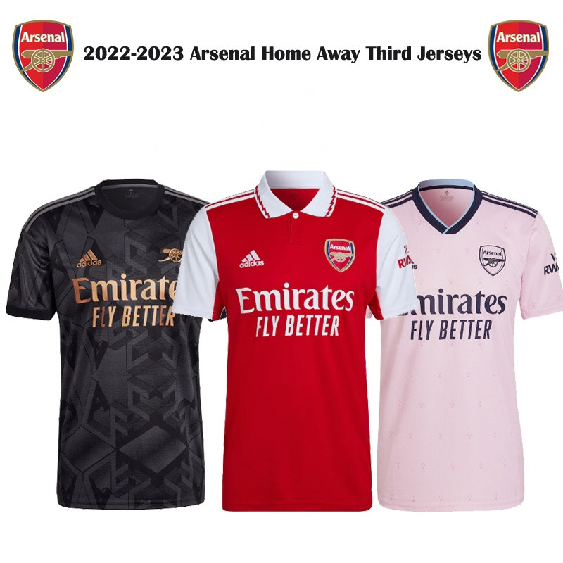 เสื้อกีฬาแขนสั้น ลายทีมชาติฟุตบอล Arsenal 3RD 2022-2023 ชุดเหย้า