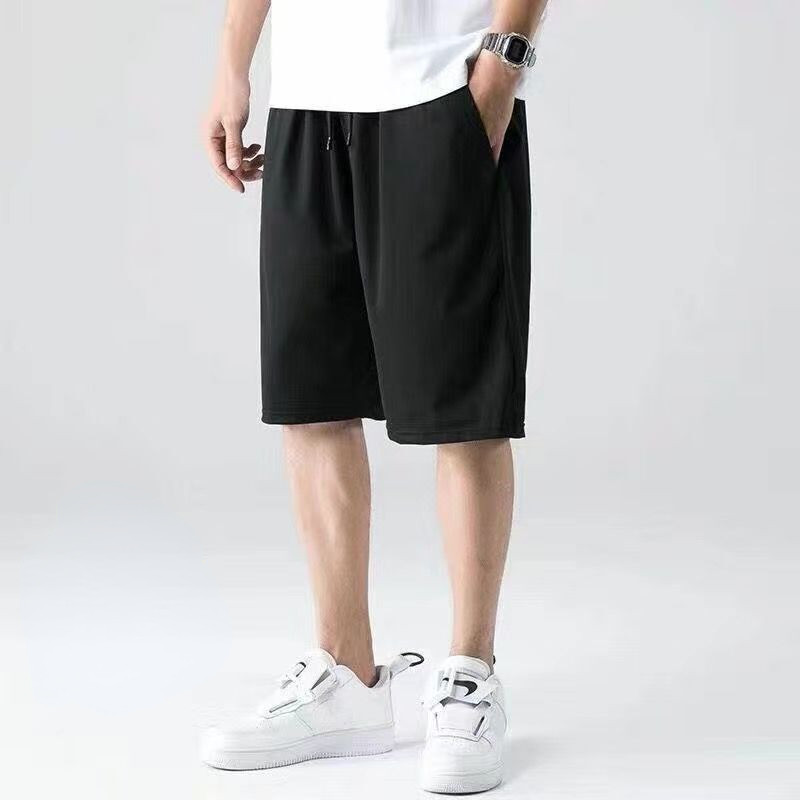 【L-10XL】กางเกงขาสั้น ผ้าเรยอน ทรงหลวม และยืดหยุ่น ขนาดใหญ่ สําหรับผู้ชาย