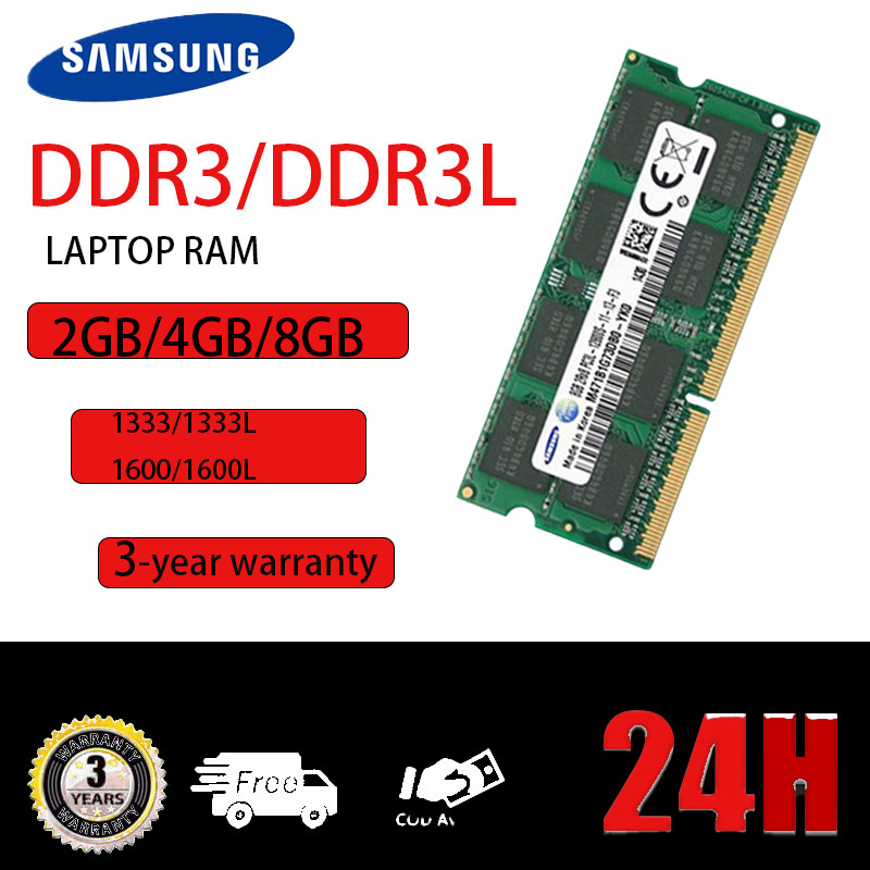 Samsung DDR3/DDR3L 2GB 4GB 8GB 1600MHZ 204Pin 1.35V/1.5V RAM SODIMM  Notebook Memory