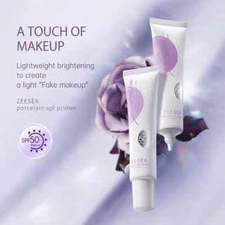 Zeesea Primer Sunscreen Spf 50 Pa + + + Oil-Free Lightweight Brightening Face Long-Lasting Color Corrector 25g