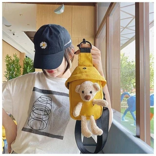 【พร้อมส่ง】miss bag fashion กระเป๋าคาดอก คาดเอว น้องหมี แฟชั่น สุดฮิต มาใหม่