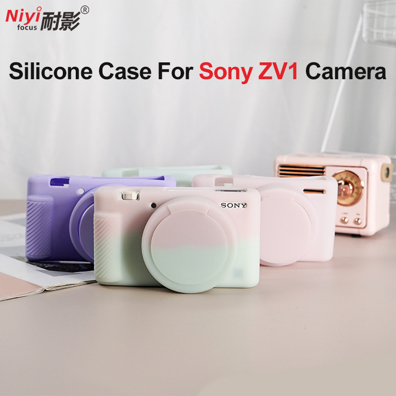 เคสกล ้ อง TPU สําหรับ Sony ZV1 ZV-1 ซิลิโคนป ้ องกันกล ้ องนุ ่ มปลอกผิวรู ้ สึก