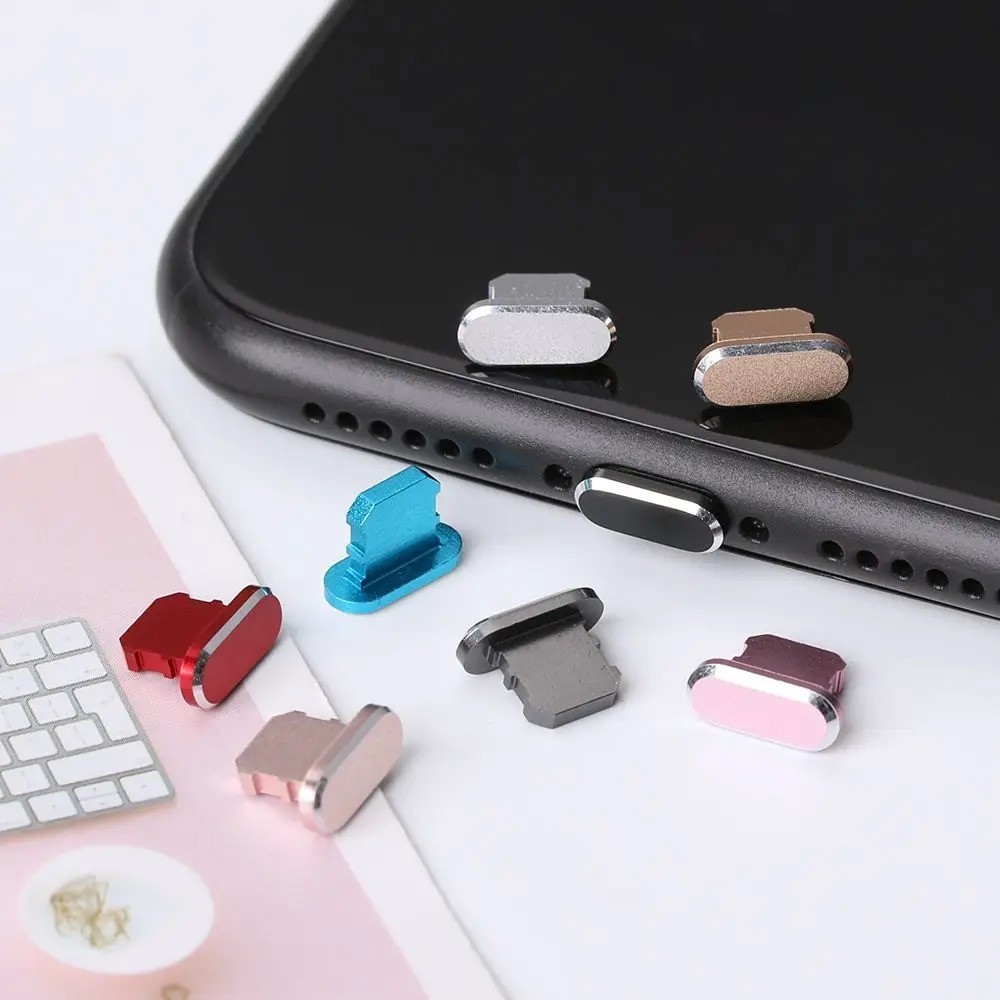 ชาร ์ จพอร ์ ตฝุ ่ น Plugfor iPhone 15 14 13 IOS ประเภท C Micro USB ติดตั ้ งง ่ ายปลั ๊ กกันฝุ ่ นหูฟังอุปกรณ ์ เสริม