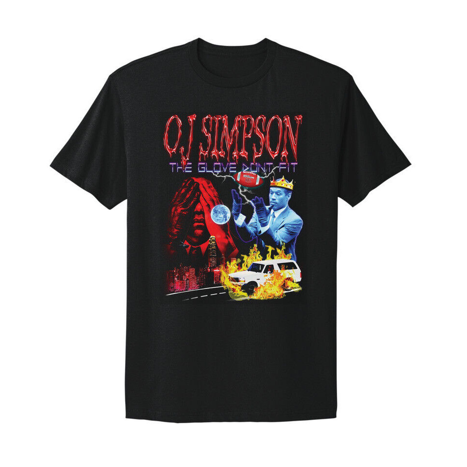 Oj Simpson Glove Dont Fit Bronco Chase เสื้อยืด
