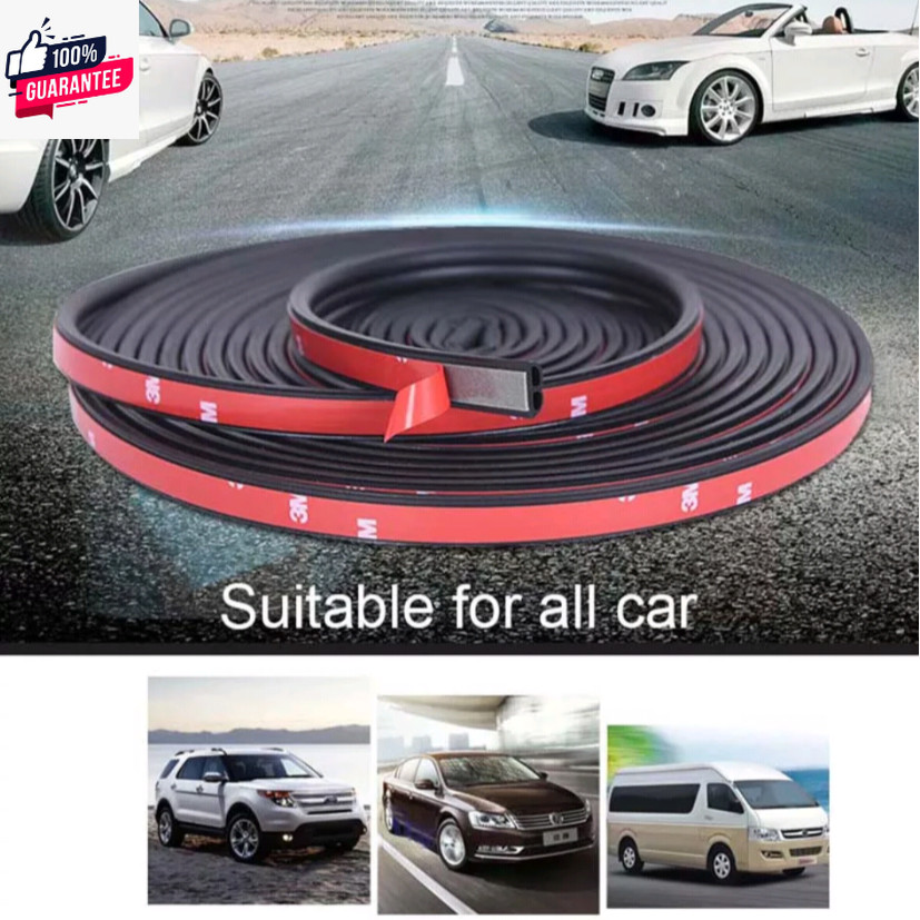 ยางกันเสียง 3M B-shape ยางกันเสียง ยางขอประตู กันเสียงลม ยางเสียง พร้อมเทปกาว ติดตั้งง่าย ยาว 5-20 เมตร