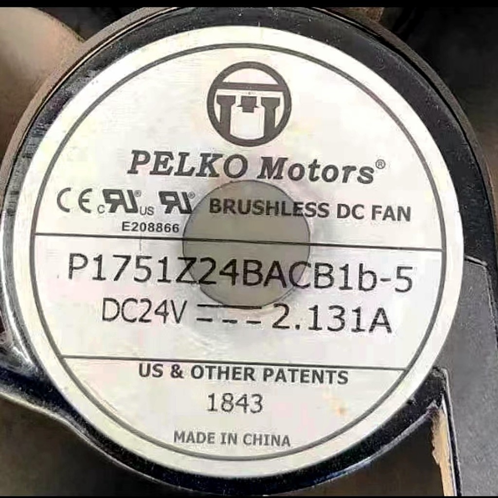 ยี่ห้อใหม่ PELKOMotors P1751Z24BACB1b-5 24V 2.131 A พัดลมระบายความร้อนอินเวอร์เตอร์