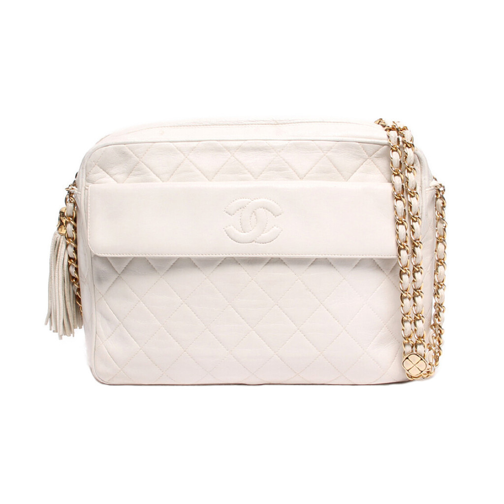 Chanel กระเป๋าสะพายไหล่ Matelasse Coco Mark สีทอง จากญี่ปุ่น มือสอง สําหรับผู้หญิง
