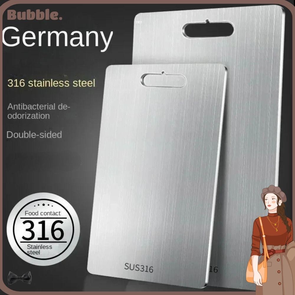 Bubble เขียง , เขียงป ้ องกันเชื ้ อราหนา , เครื ่ องมือทําอาหารมัลติฟังก ์ ชั ่ นสแตนเลสตัดผักเนื ้ อผักเขียงในครัวเรือน