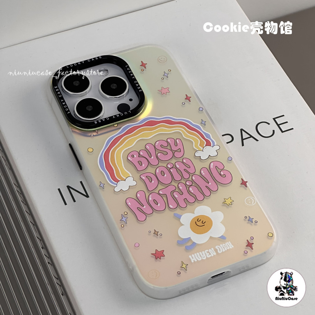 เคสเลเซอร์สีรุ้ง For OPPO A57 Fireworks Laser เคส For OPPO A76 A96 A74 A95 A57 A77 A54 A53 A33 A32 A5 A9 A31 A8 A15 A5S ราคา ถูกที่สุด ดีลบีเคเค แกลเลอรีภาพที่ 2