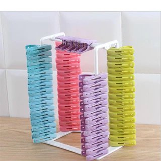 อุปกรณ์เก็บไม้แขวนเสื้อ ที่เก็บไม้แขวนเสื้อ สูง24.5ซม.สีขาว