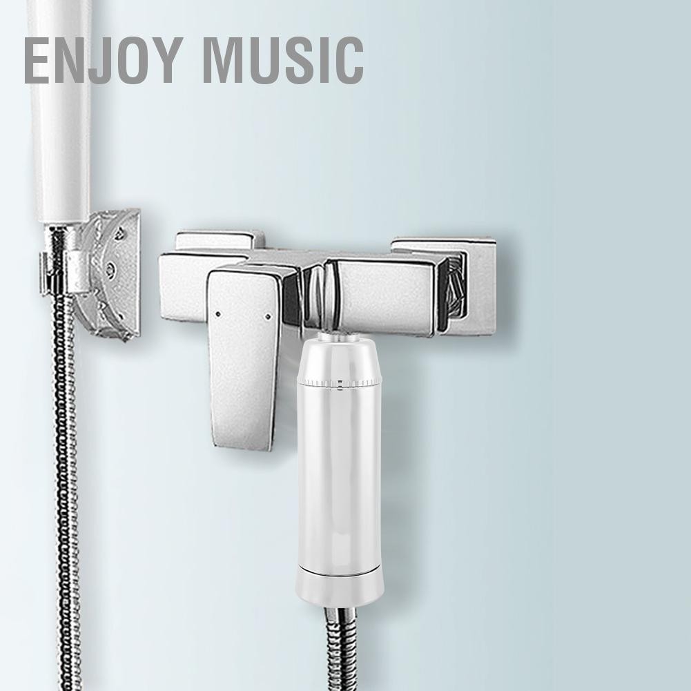 Enjoy Music G1/2 "กรองฝักบัวอาบน้ำอาบน้ำเครื่องกรองน้ำกรองบริสุทธิ์สำหรับห้องน้ำในบ้าน