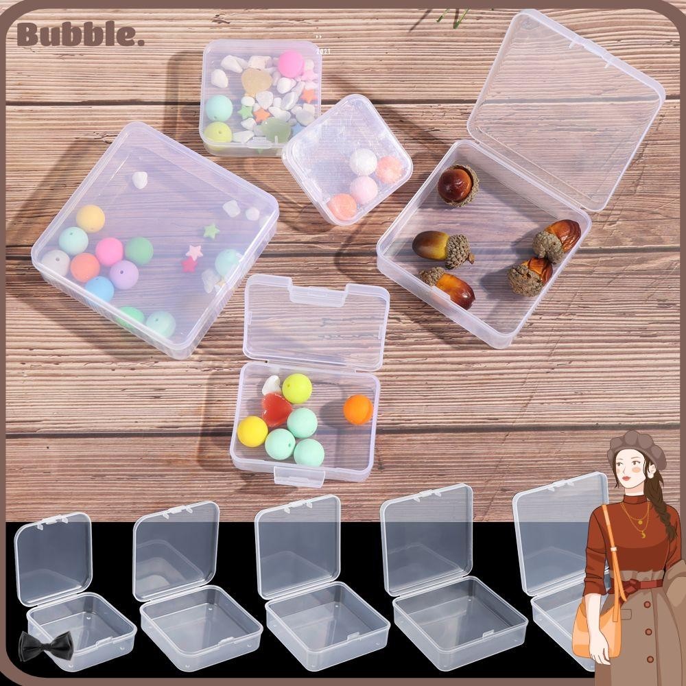 Bubble กล ่ องเก ็ บของโปร ่ งใส 5 ขนาดอุปกรณ ์ ตกปลากล ่ องบรรจุสี ่ เหลี ่ ยม