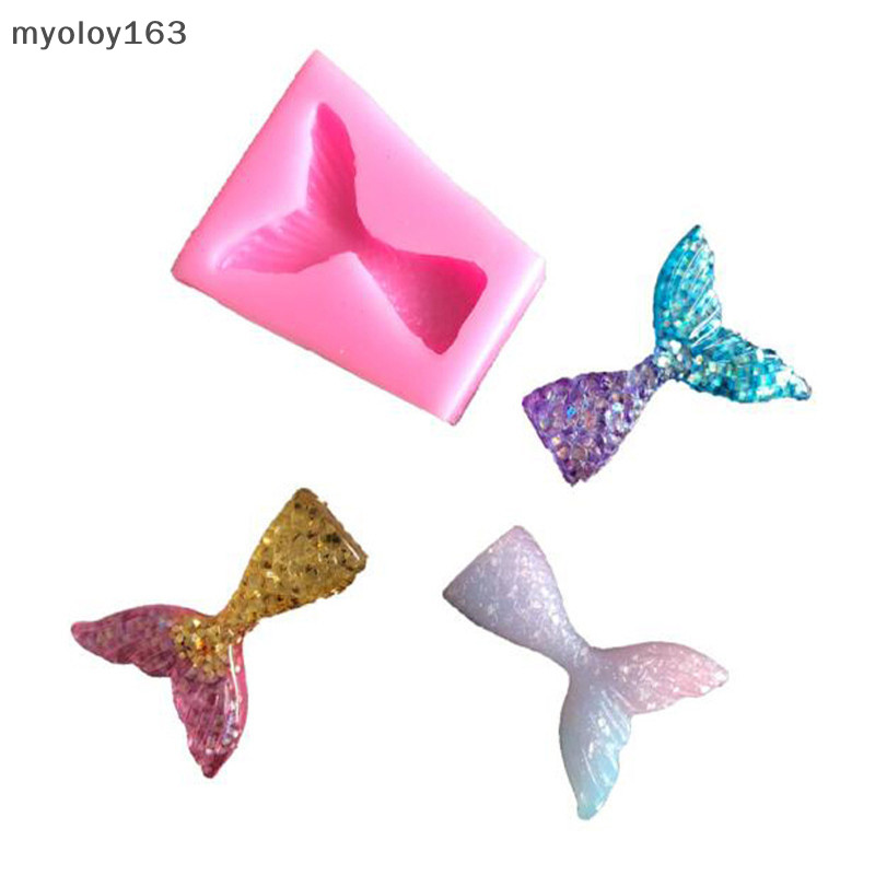 Myoloy หางนางเงือกแม่พิมพ์ซิลิโคน fondant แม่พิมพ์เค้กตกแต่งเครื่องมือช็อกโกแลต mould TH