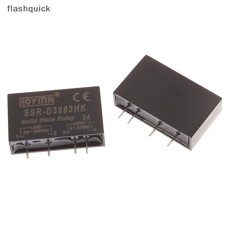 Flashquick Solid State Relay PCB SSR-D3803HK D3805HK D3808HK เฉพาะ Pins 3A 5A 8A DC-AC Solid State Relay PCB พร ้ อม Pins Nice