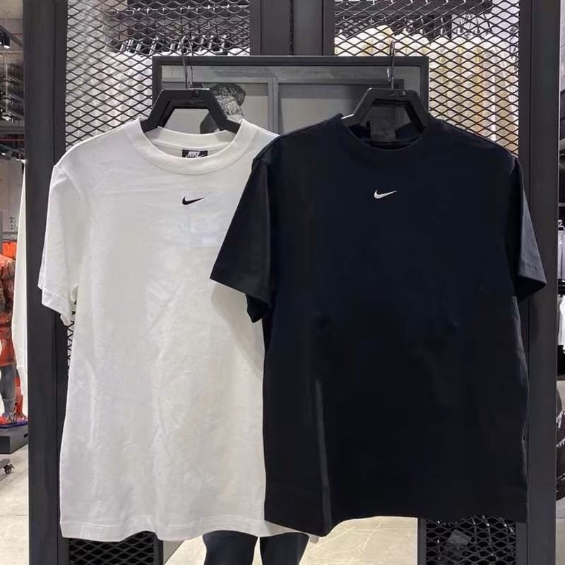 [mushroom ] 2024 Lower Style Men Women Classic Basic Style Pure Cotton Small Hook Short-Sleeved T-Shirt Loose Breathable Casual Top