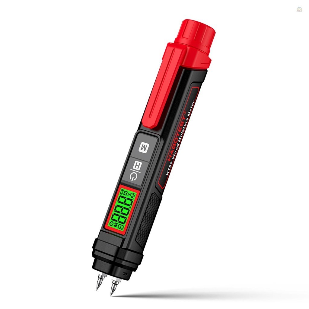 Habotest HT67 เครื่องวัดความชื้นไม้ดิจิตอล Professional 2 Pins เครื่องวัดความชื้นไม้ 0 ~ 58% แบบพกพา Pen-Type Timber เครื่องวัดความชื้น