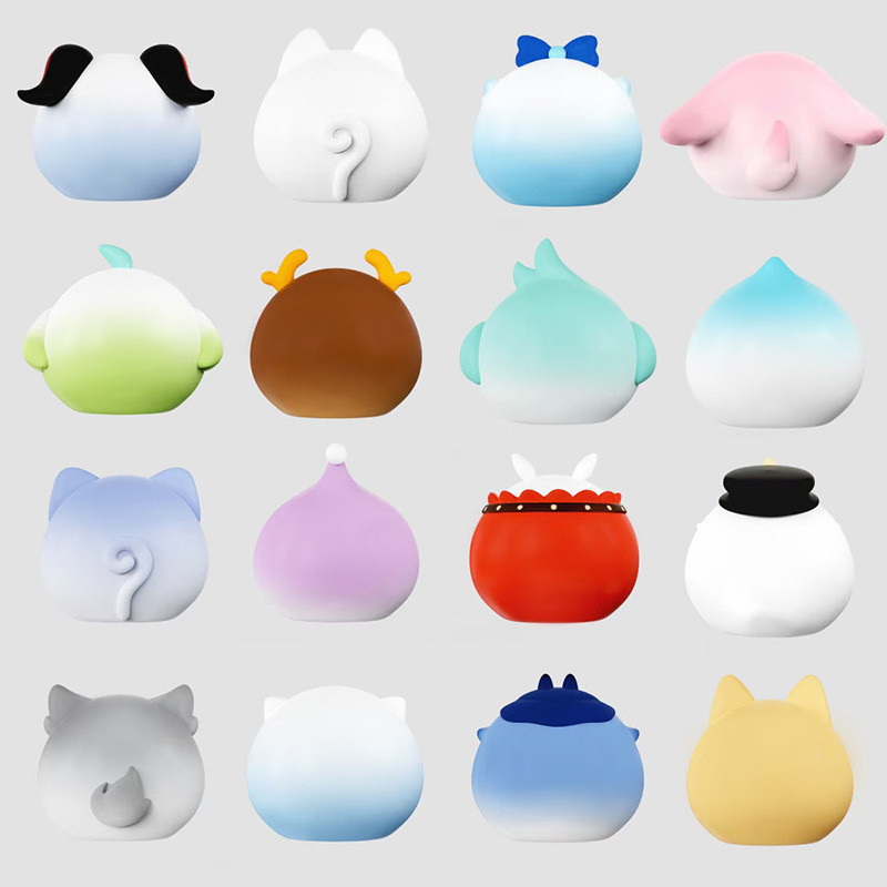 Ys สุ ่ ม One Genshin Impact กล ่ องตาบอดของขวัญสําหรับสาวเครื ่ องประดับคอลเลกชัน Zhongli Hutao Ganyu Mini ตัวเลขของเล ่ น - รูปที่ 2